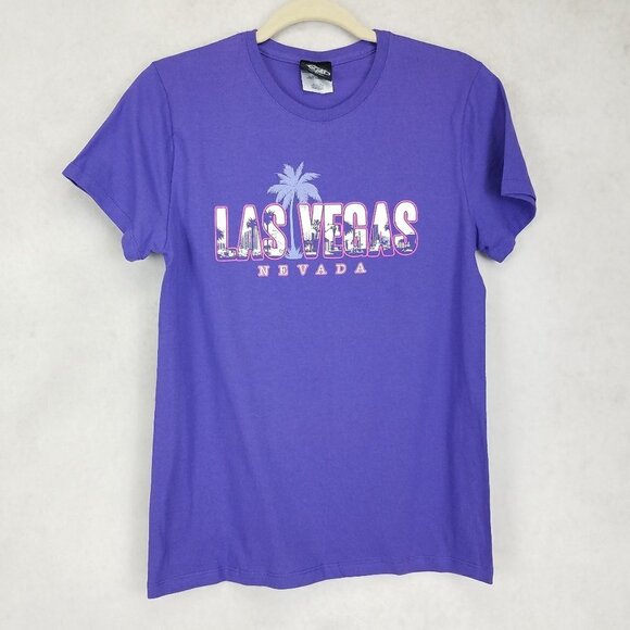 NEW Las Vegas Nevada The Strip Women's S Short sleeve Graphic Top T-shirt tee - Picture 1 of 7